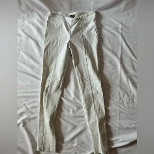 Soho Apparel Cream Textured Trousers